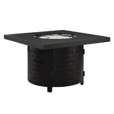 Henley 40" Round Aluminum Basketweave Convertible Gas Fire Pit Table by Fire Sense/Balkene Home - product image 9 for Resin Society