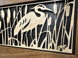 Decorative Gun Safe Heron in Cattails Wall-Mounted Gun Cabinet To by Bellewood Designs - product image 10 for Resin Society