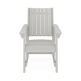 SoPoly Callaway Outdoor Dining Chair in multiple colors on a patio