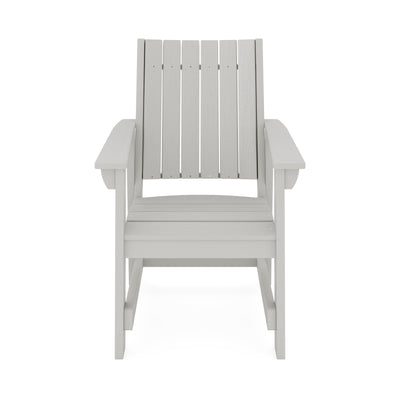 SoPoly Callaway Outdoor Dining Chair in multiple colors on a patio