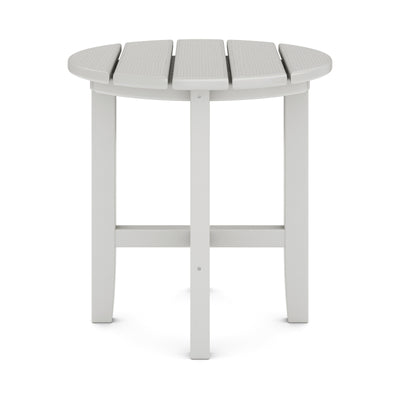 SoPoly 18 inch Classic Round Side Table in Black color