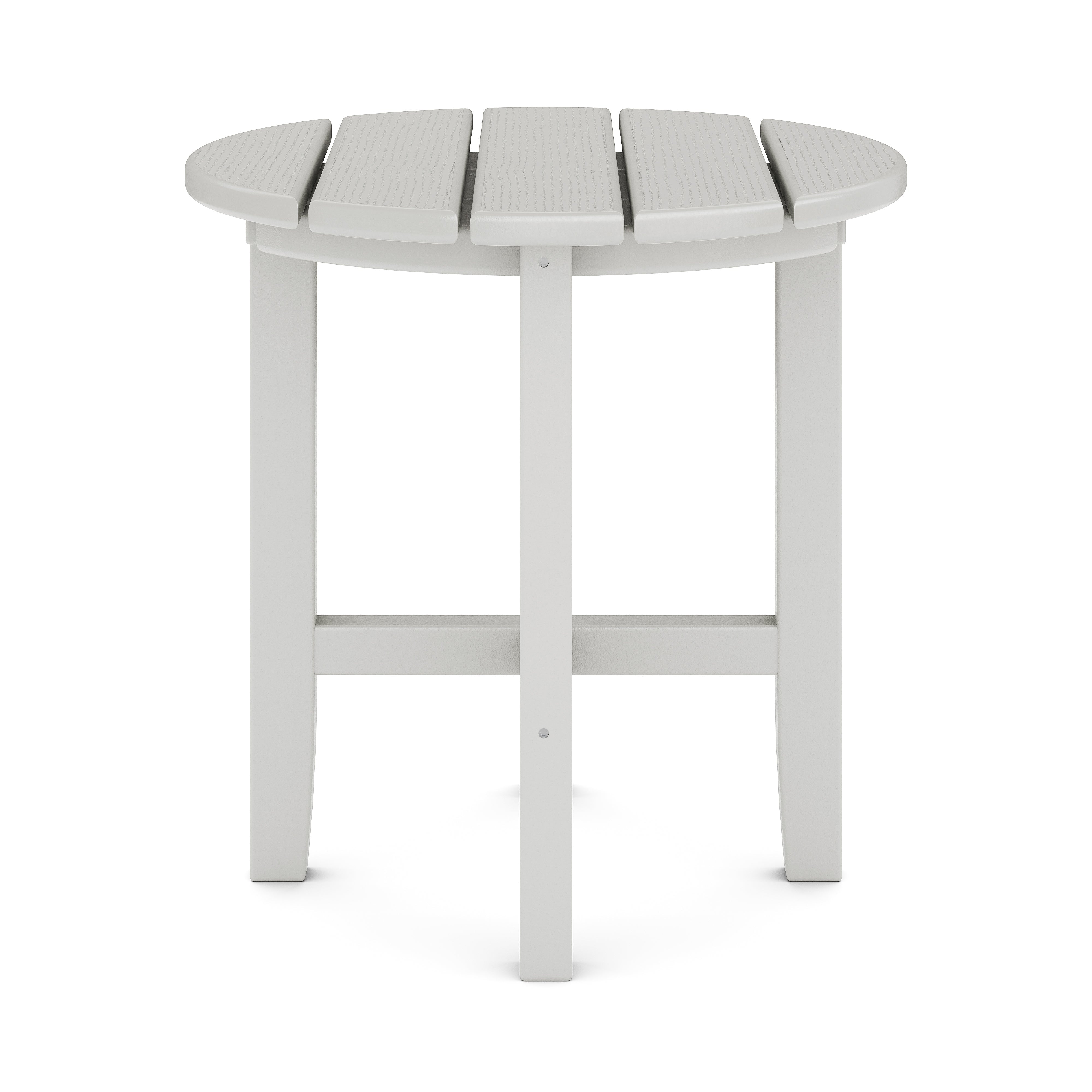 SoPoly 18 inch Classic Round Side Table in Black color