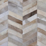 Herringbone Wide – Custom Patchwork Cowhide Rug by Homelosophy