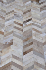 Herringbone Wide – Custom Patchwork Cowhide Rug by Homelosophy