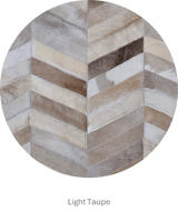 Herringbone Wide – Custom Patchwork Cowhide Rug by Homelosophy