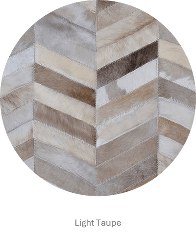 Herringbone Wide – Custom Patchwork Cowhide Rug by Homelosophy