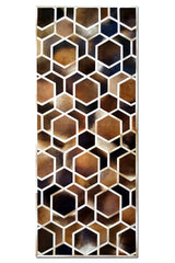 Hexagon – Modern Patterned Rug in Organic Hide by Homelosophy