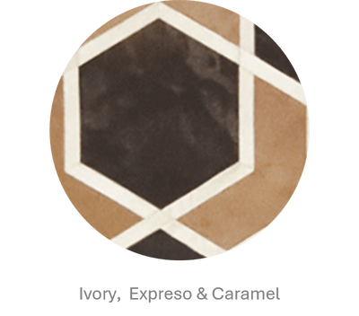 Hexagon – Modern Patterned Rug in Organic Hide by Homelosophy