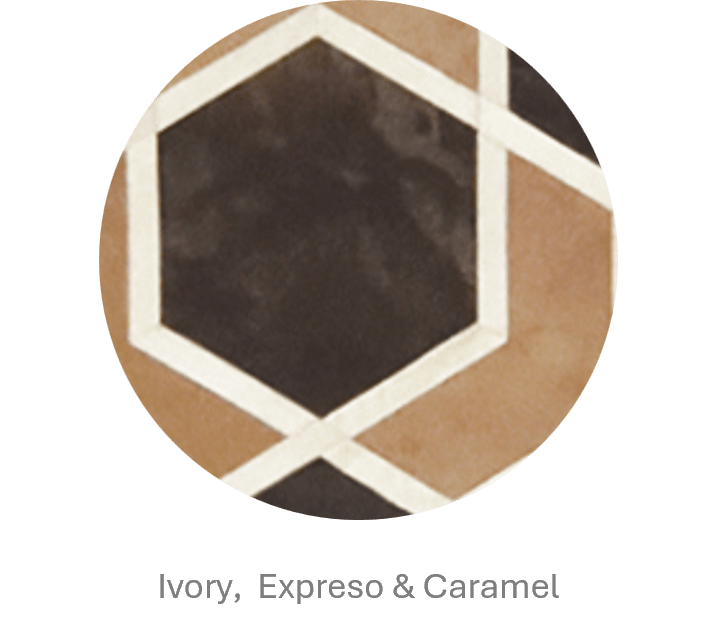 Hexagon – Modern Patterned Rug in Organic Hide by Homelosophy
