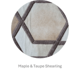 Hexagon – Modern Patterned Rug in Organic Hide by Homelosophy