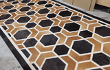 Hexagon – Modern Patterned Rug in Organic Hide by Homelosophy