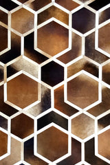 Hexagon – Modern Patterned Rug in Organic Hide by Homelosophy