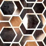 Hexagon – Modern Patterned Rug in Organic Hide by Homelosophy