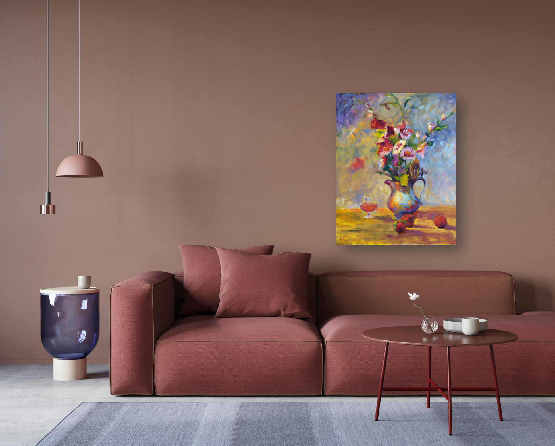 Hibiscus Artist Enhanced Canvas Print by John Beard Collection - product image 2 for Resin Society