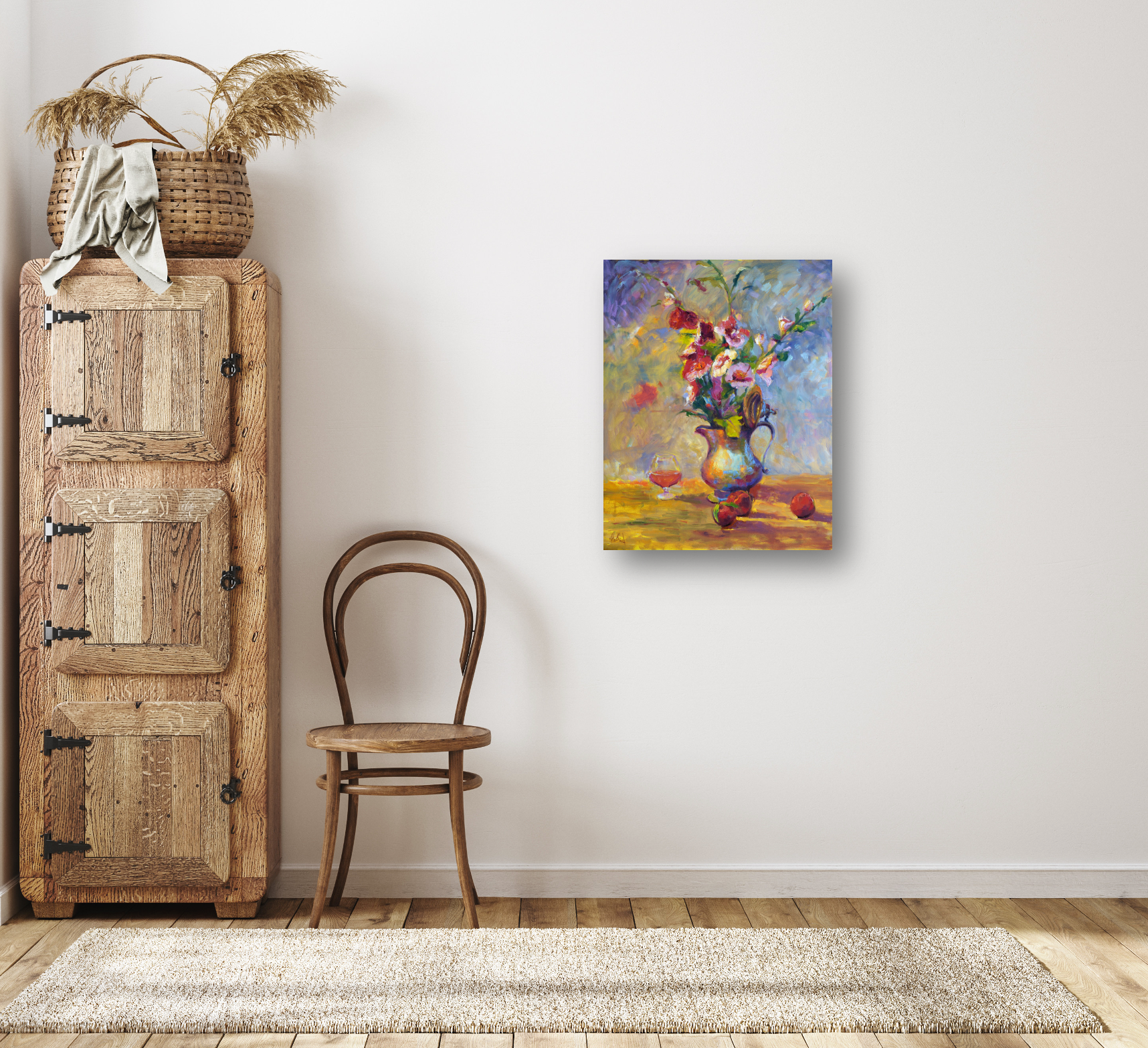 Hibiscus Artist Enhanced Canvas Print by John Beard Collection - product image 4 for Resin Society