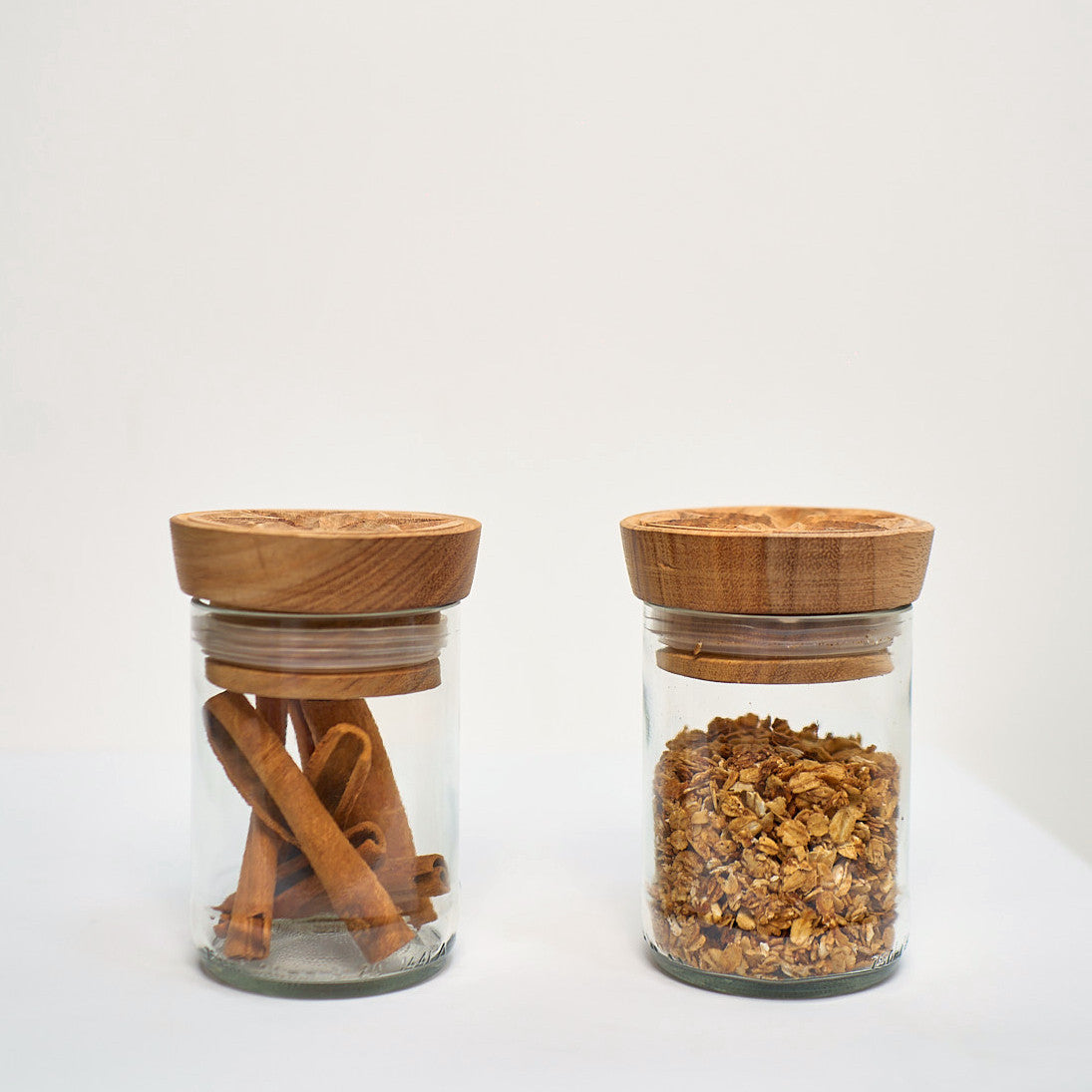 Hiliki Jar - Clear - Medium (set of 2) by Mbare Ltd - product image 2 for Resin Society