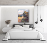 Hillside Cottage Artist Enhanced Canvas Print by John Beard Collection - product image 3 for Resin Society