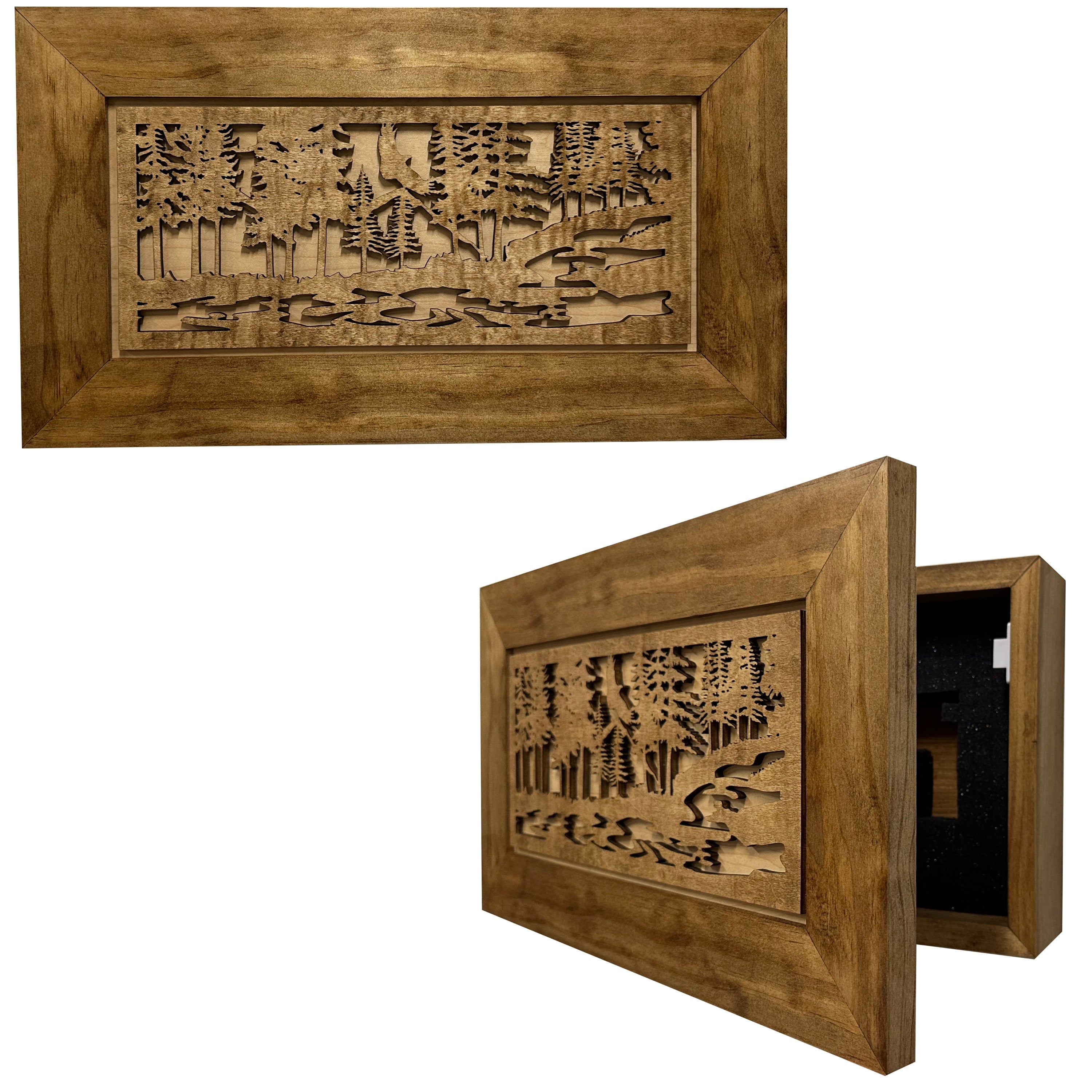 Home Self Defense Secure Storage Cabinet Outdoor Nature Scene by Bellewood Designs - main product image for Resin Society