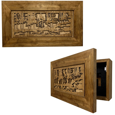 Home Self Defense Secure Storage Cabinet Outdoor Nature Scene by Bellewood Designs - main product image for Resin Society