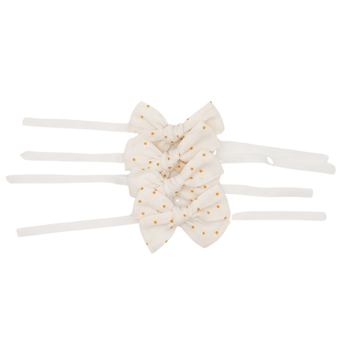 Honeyed Polkadot Linen Napkin Bow Tie - Set of 6 by Ro'Table - product image 2 for Resin Society