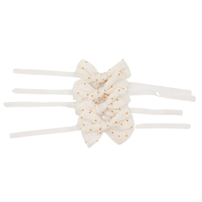 Honeyed Polkadot Linen Napkin Bow Tie - Set of 6 by Ro'Table - product image 2 for Resin Society