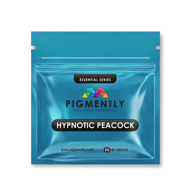 Hypnotic Peacock Epoxy Powder Pigment in vibrant blue-green shades