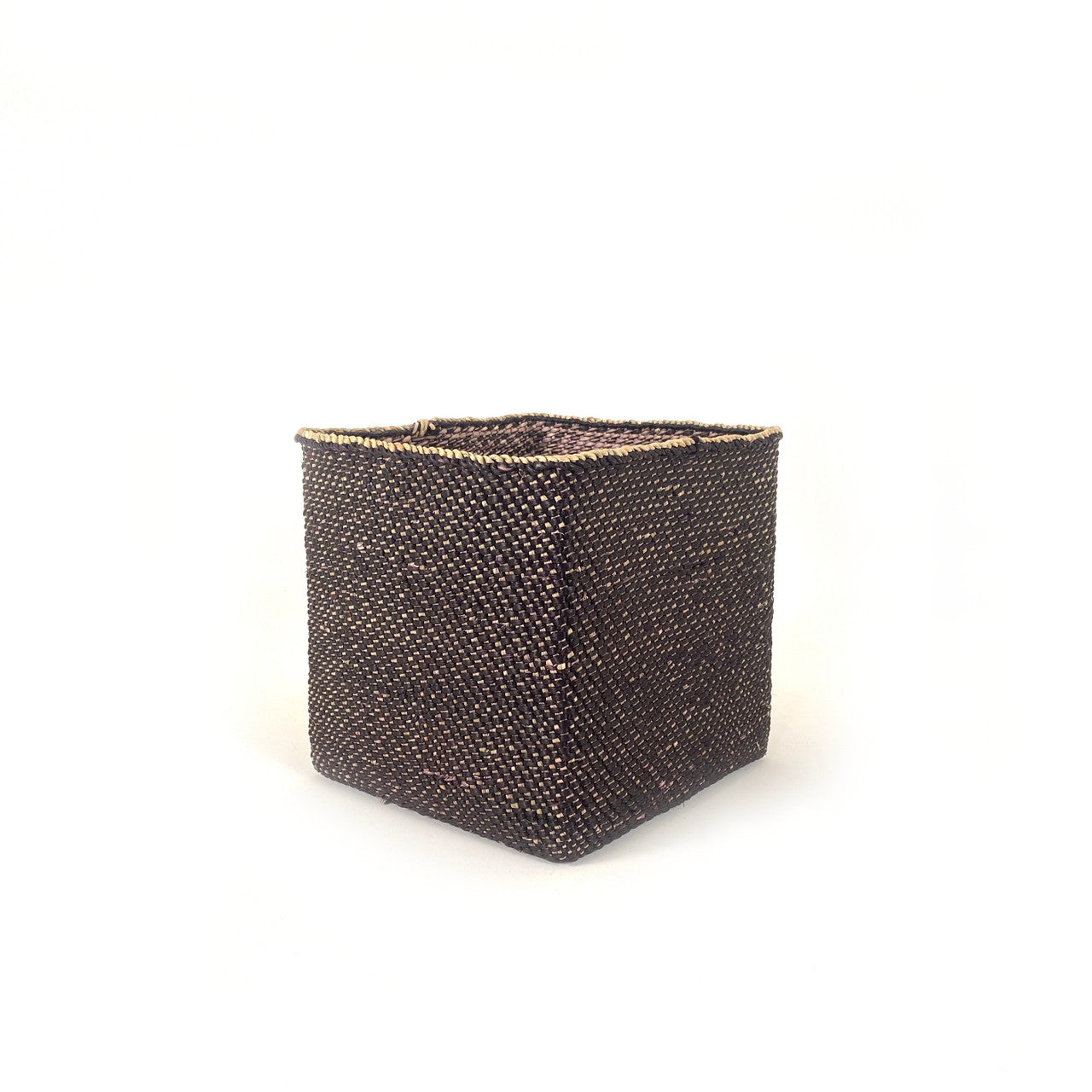 Square Light Black Iringa Basket by Mbare Ltd - product image 2 for Resin Society