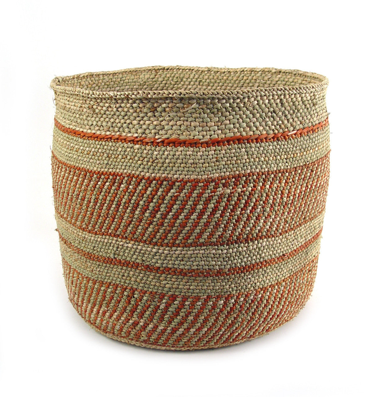 Auburn Stripe Iringa Basket by Mbare Ltd - product image 2 for Resin Society
