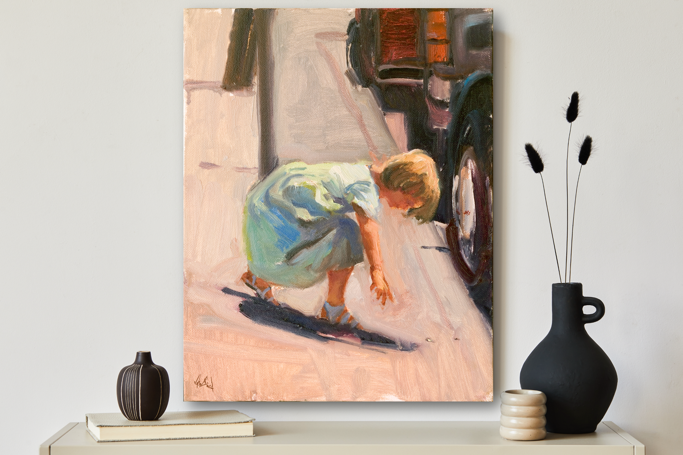 I Found a Nickle Artist Enhanced Canvas Print by John Beard Collection - product image 3 for Resin Society