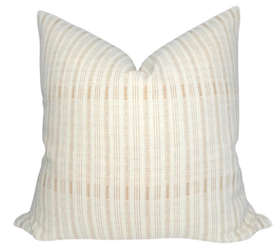 ILU Pillow Cover in Ochre displayed on a couch