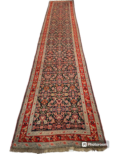 3’4” x 17’ Karabkah Antique Caucasian Wool on Wool Runner by Rugistan - product image 6 for Resin Society