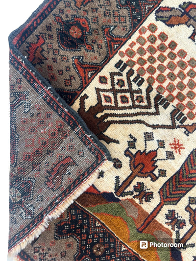 Antique Persian Baloch, Baluch Rug 2’10 x 4’8” by Rugistan - product image 2 for Resin Society