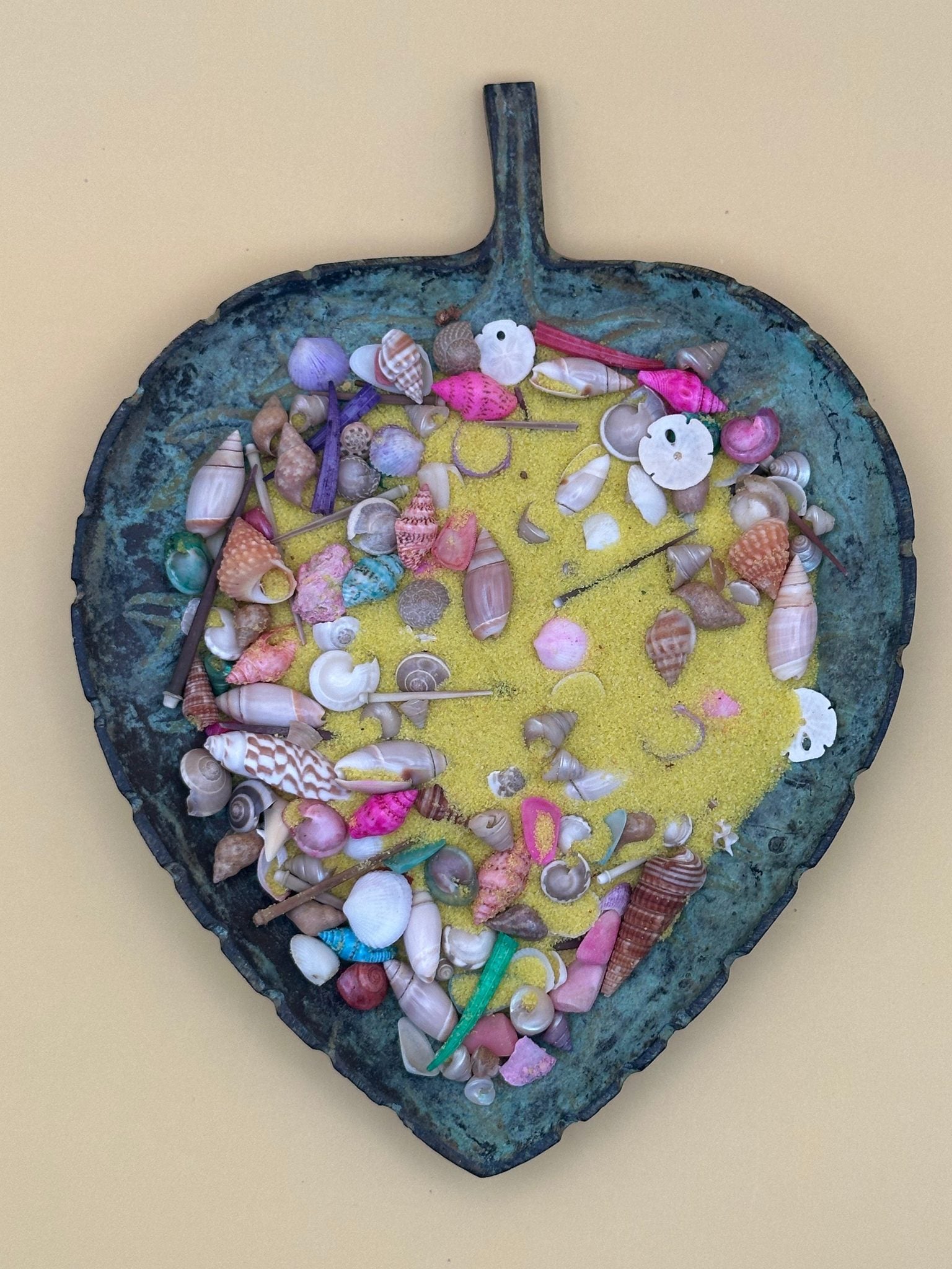 5 oz bag of Sand & Shell Mixture with colorful sand and coastal shells
