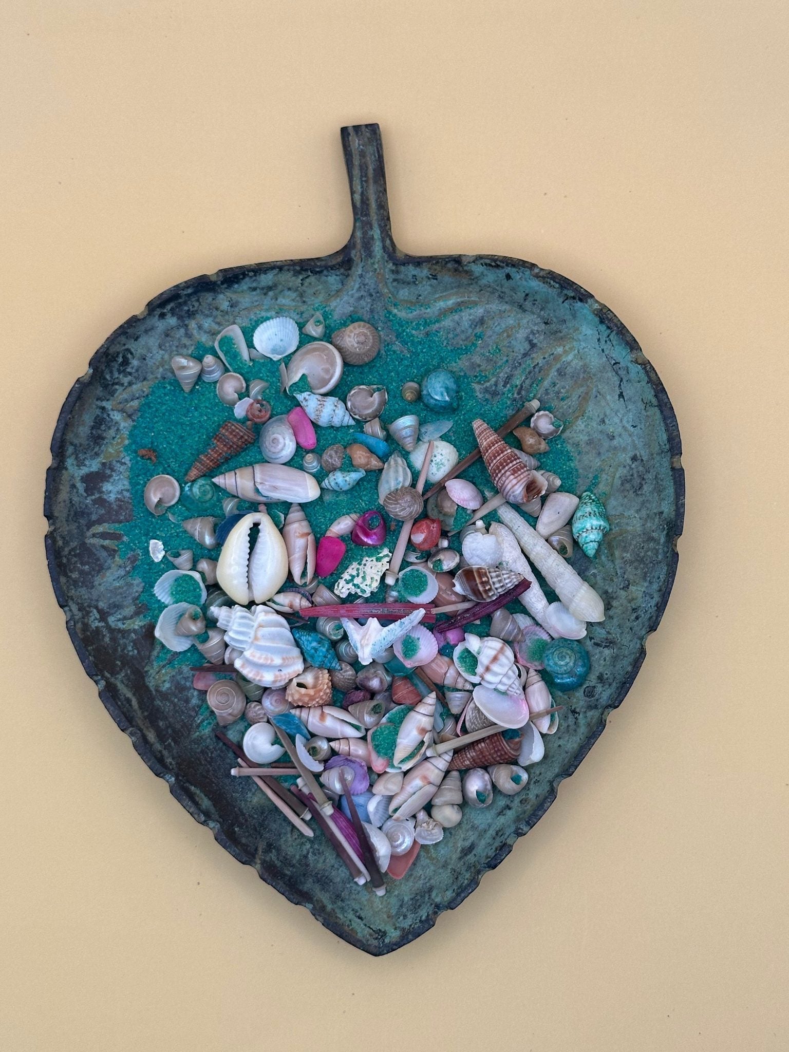 5 oz bag of Sand & Shell Mixture with colorful sand and coastal shells