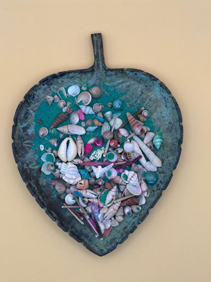 5 oz bag of Sand & Shell Mixture with colorful sand and coastal shells