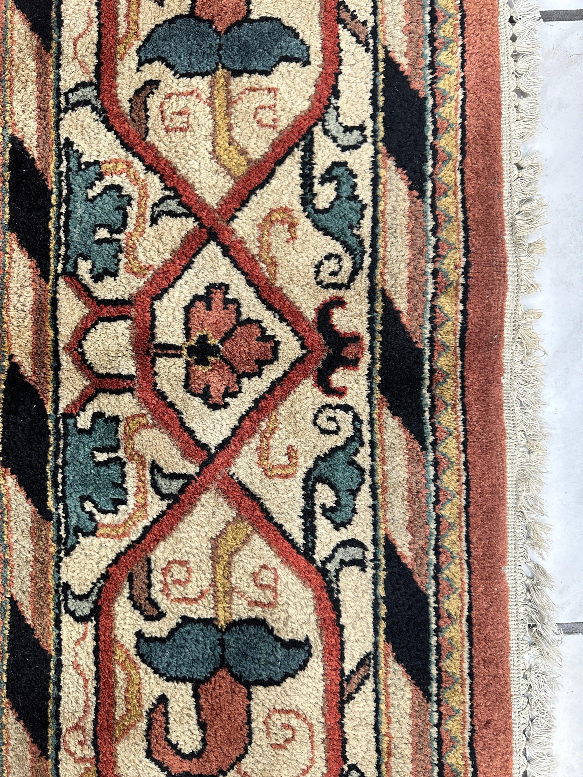 William Morris Hand-Knotted Wool Luxury Handmade Rug - 7'10" x 9'10" by Rugistan - product image 8 for Resin Society