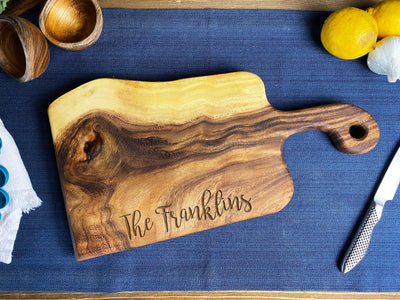 Small Live Edge Handled Board