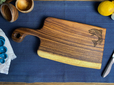 Small Live Edge Handled Board