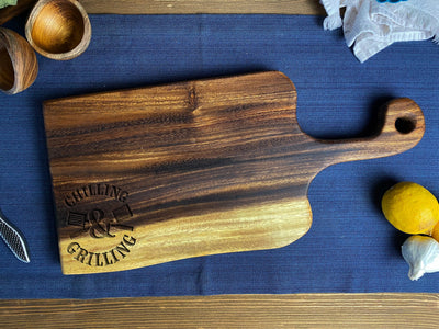 Medium Live Edge Handled Board