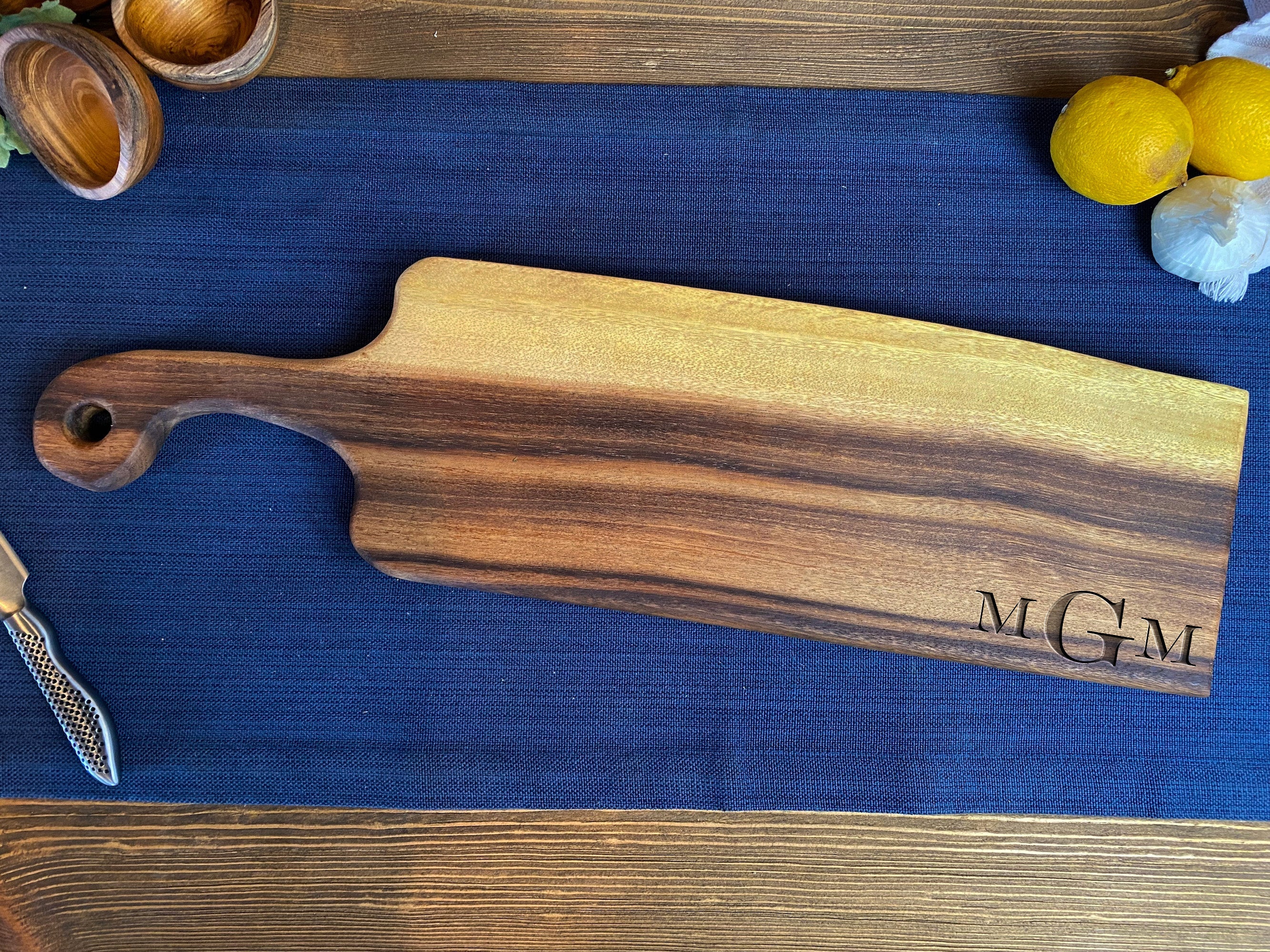 Long Live Edge Handled Bread Board