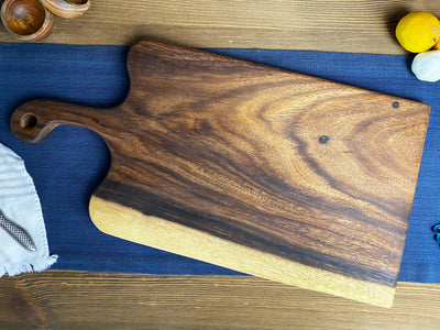 Extra Large Live Edge Handled Board by Tuckahoe Hardwoods