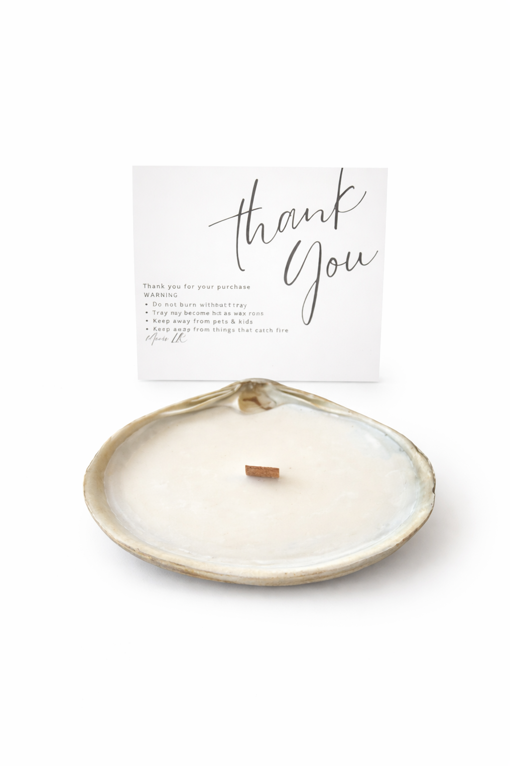 XL Limited Edition Wood Wick Container Candle with solid white wood wick in a container