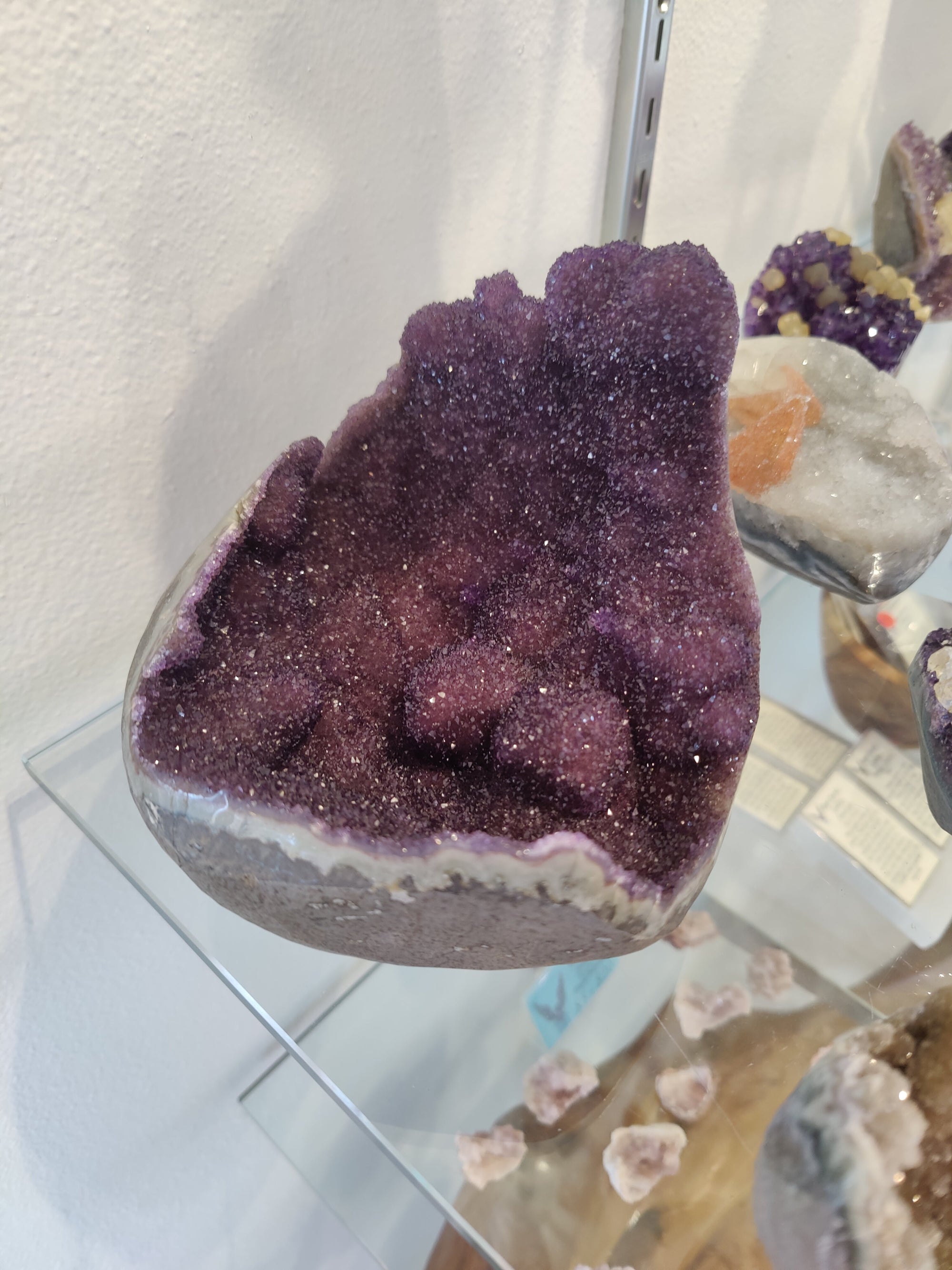 Amethyst Geode Sculpture by Rare Earth Gallery - main product image for Resin Society