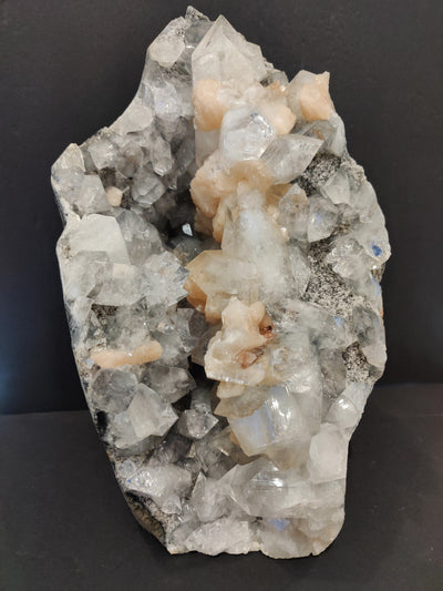 Clear Apophyllite with Peach Stilbite Cabinet Specimen 7,825g by Rare Earth Gallery - product image 2 for Resin Society
