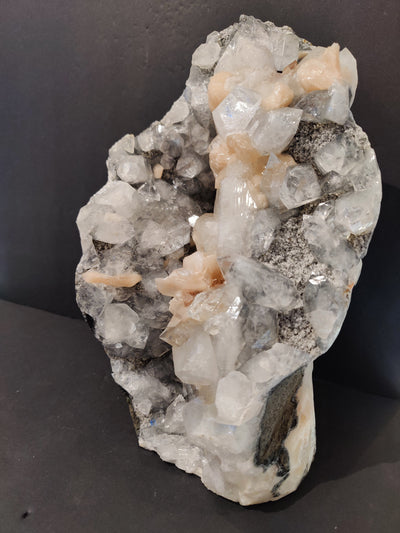 Clear Apophyllite with Peach Stilbite Cabinet Specimen 7,825g by Rare Earth Gallery - product image 3 for Resin Society