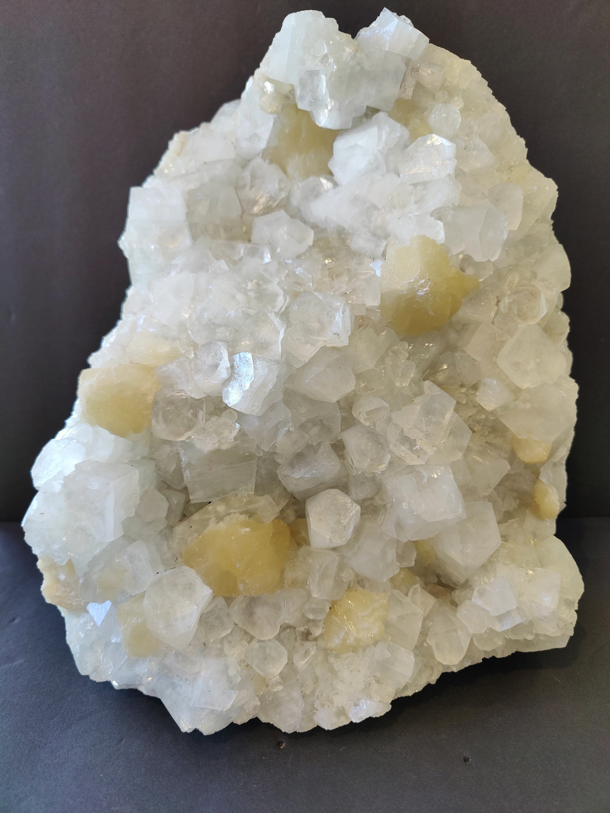 Clear Apophyllite with Stilbite Cabinet Specimen 10.8Kg by Rare Earth Gallery - main product image for Resin Society