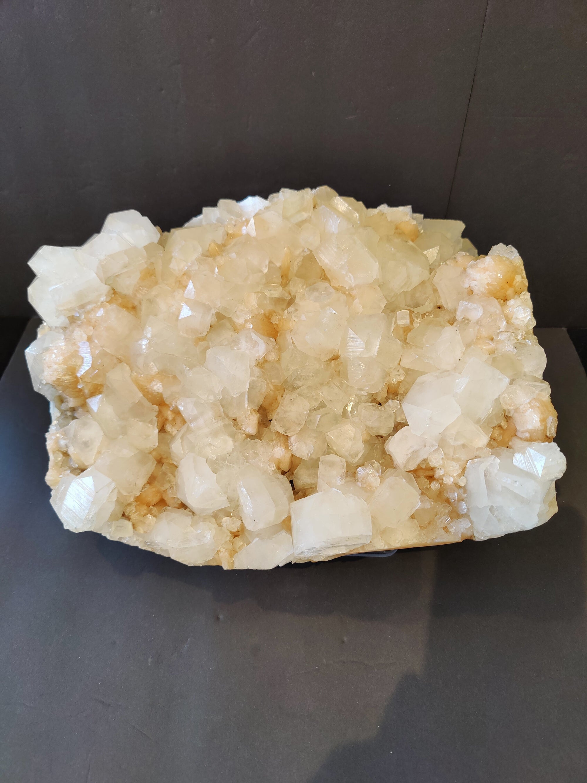 Clear Apophyllite with Peach Stilbite Cabinet Specimen 10kg by Rare Earth Gallery - main product image for Resin Society