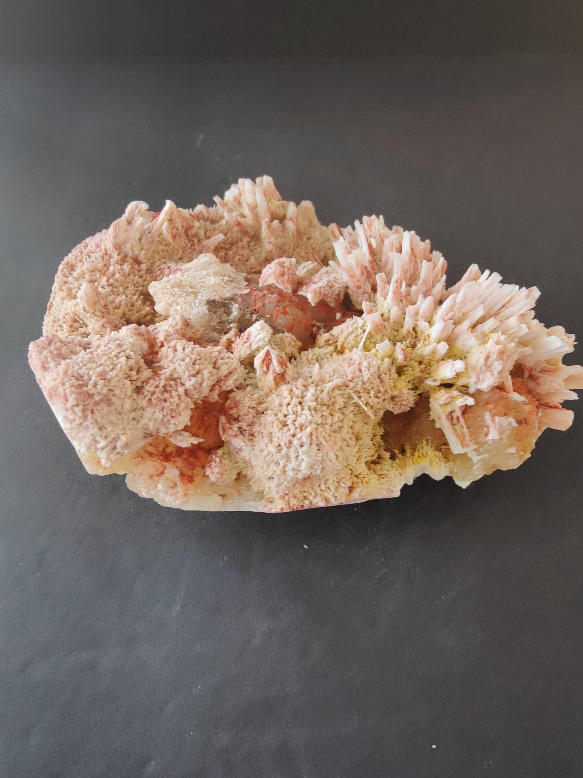 Red Mordenite with Stilbite Specimen 582g