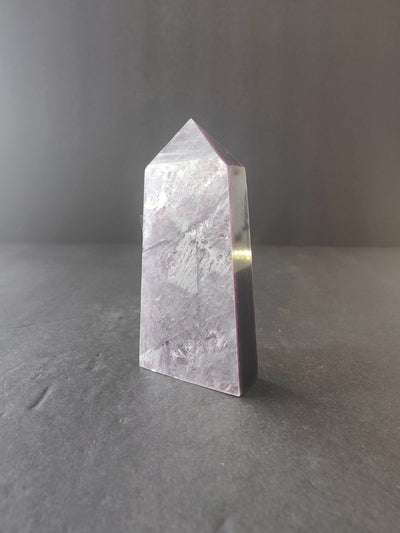 Lepidolite Tower & Heart Sculptures
