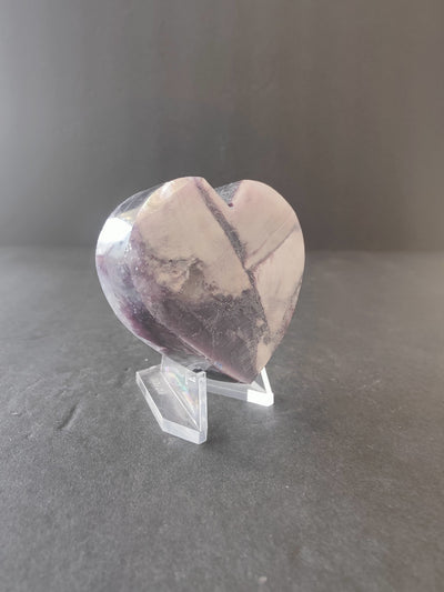 Lepidolite Tower & Heart Sculptures